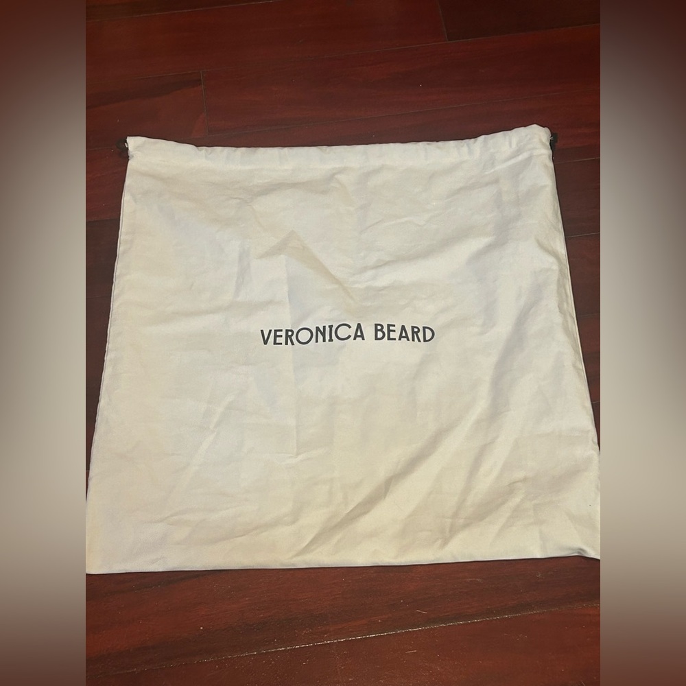 Veronica Beard Large White Drawstring Dust Bag